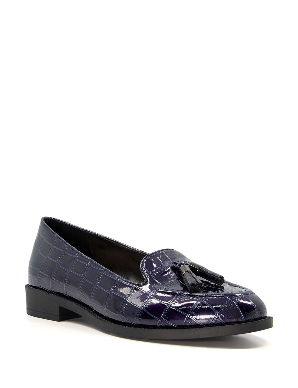 Leather Tassel Flat Loafers 1 of 5