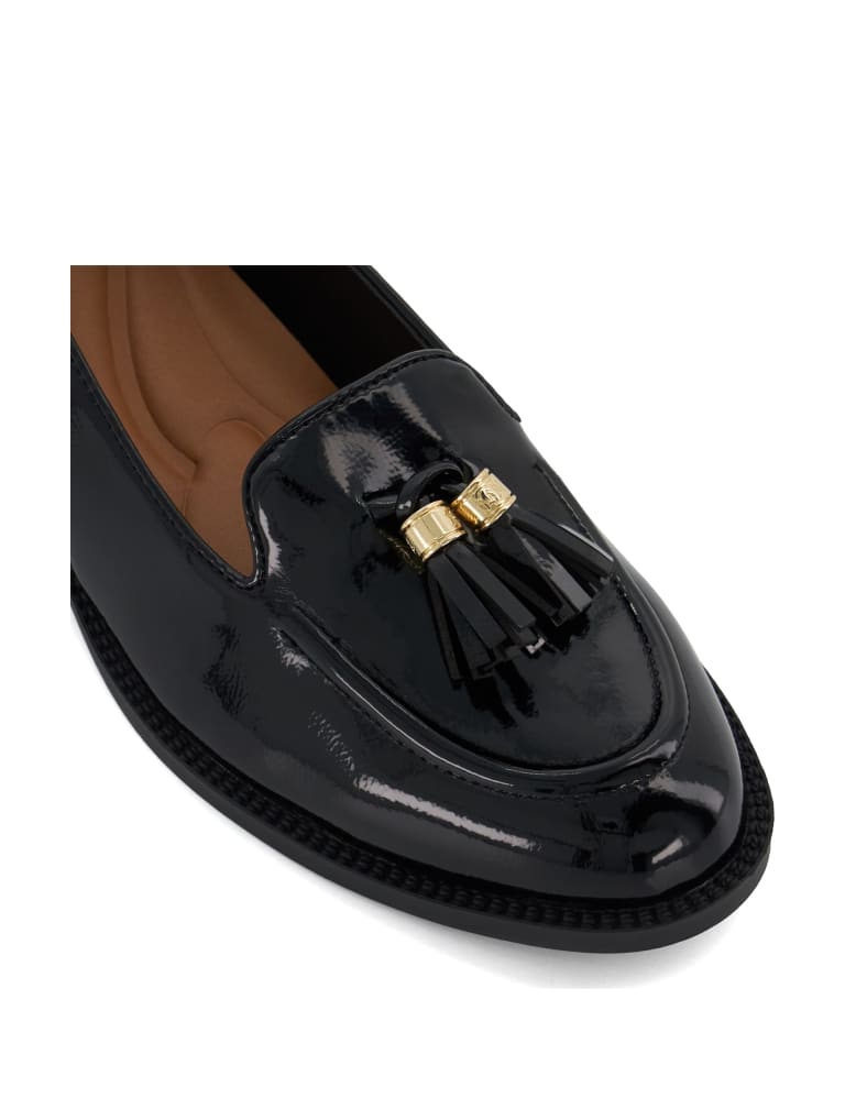 Leather Tassel Flat Loafers 4 of 7