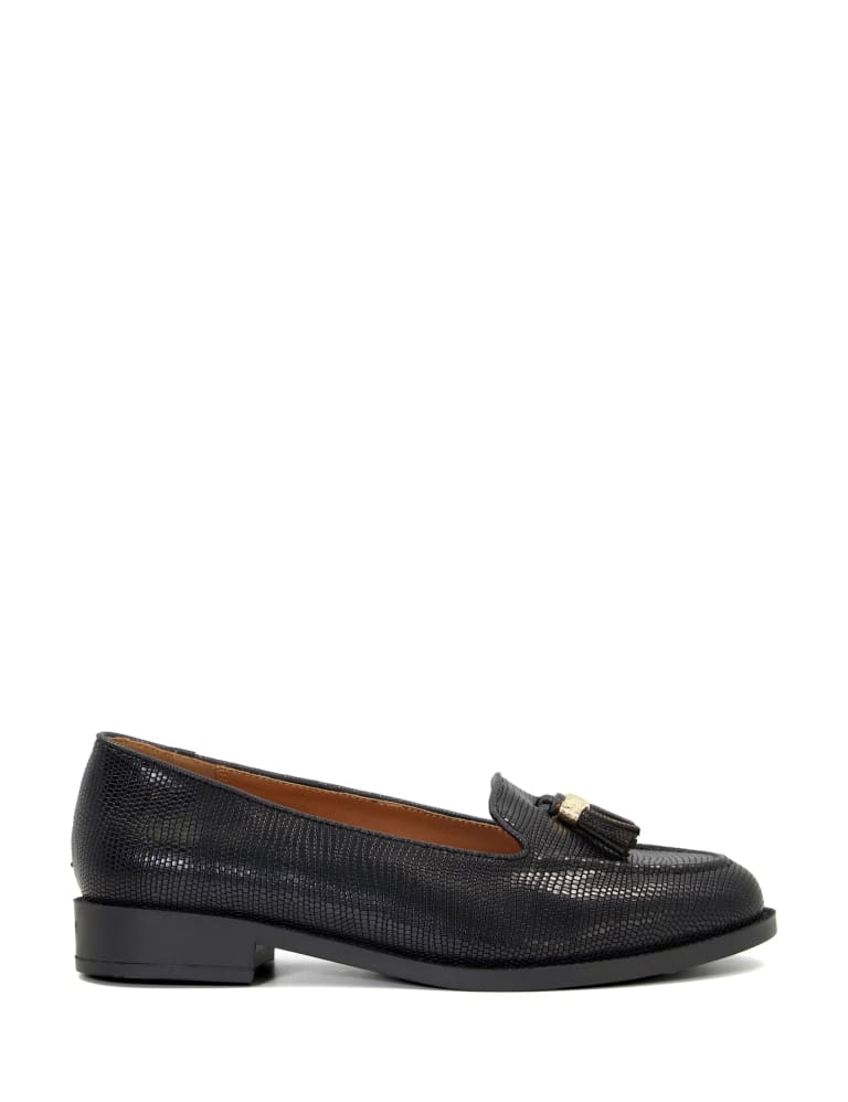 Leather Tassel Flat Loafers 2 of 7