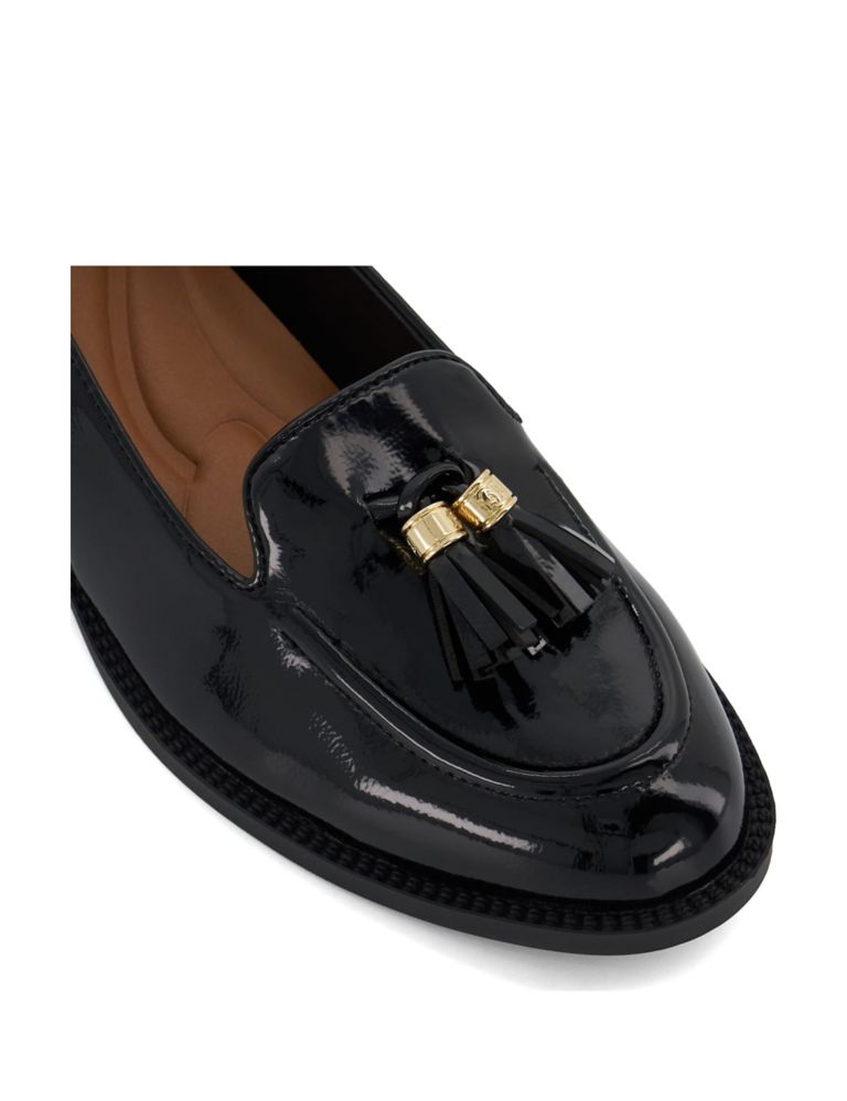 Leather Tassel Flat Loafers 3 of 6