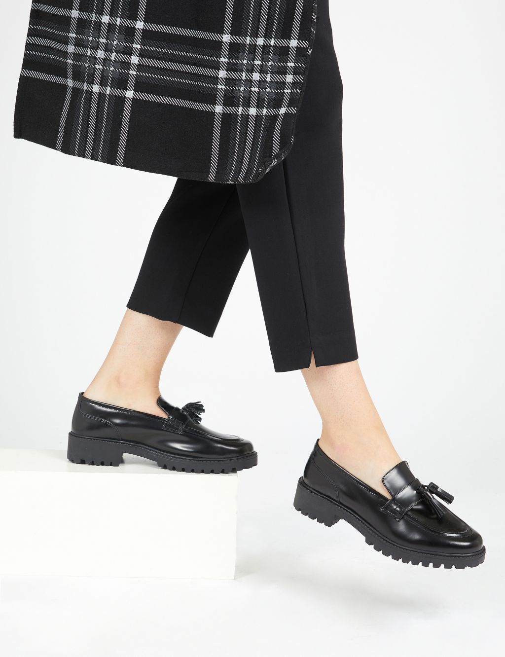 Leather Tassel Flat Loafers | Jones Bootmaker | M&S