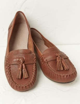 leather loafer slippers