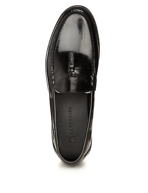 Leather Tassel Slip-On Loafers Image 2 of 4