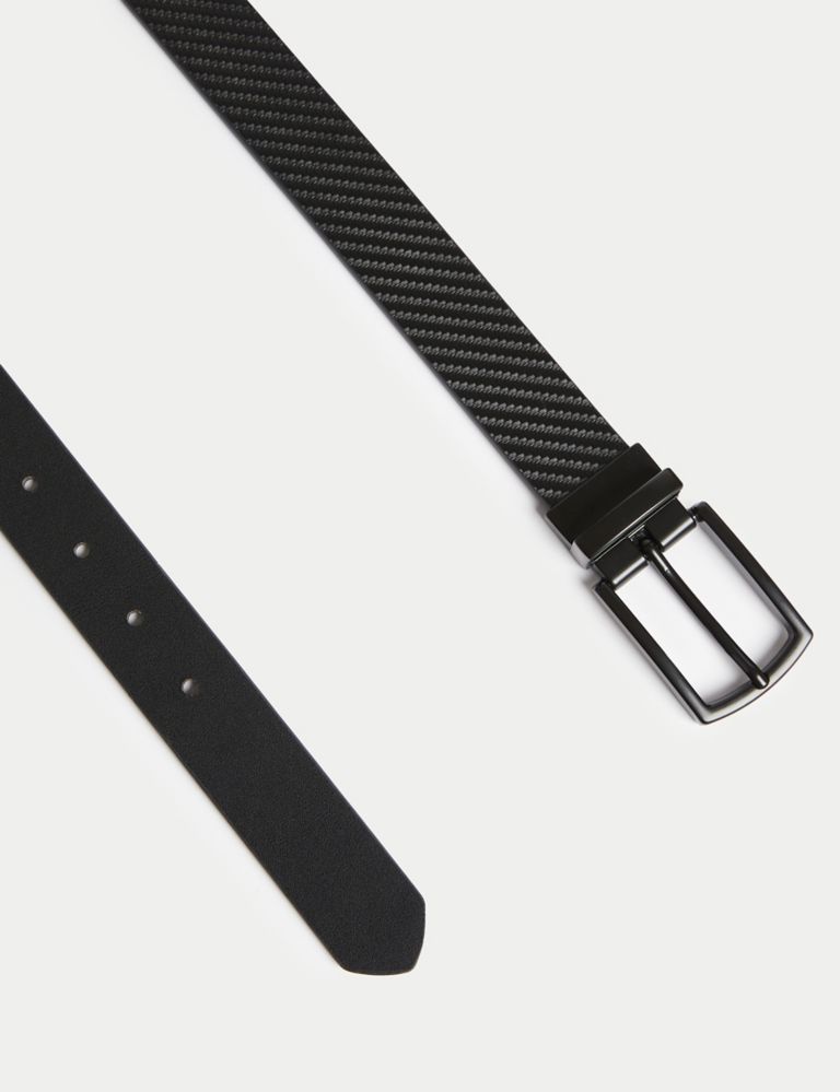 Leather Textured Reversible Belt 3 of 3