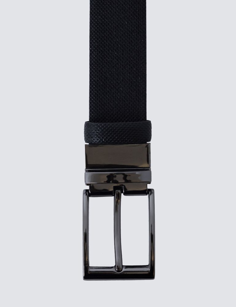 Leather Textured Reversible Belt 2 of 4