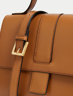 Leather Top Handle Cross Body Bag Image 2 of 4