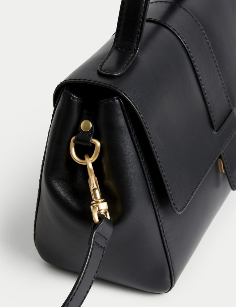 Leather Cross Body Barrel Bag, M&S Collection