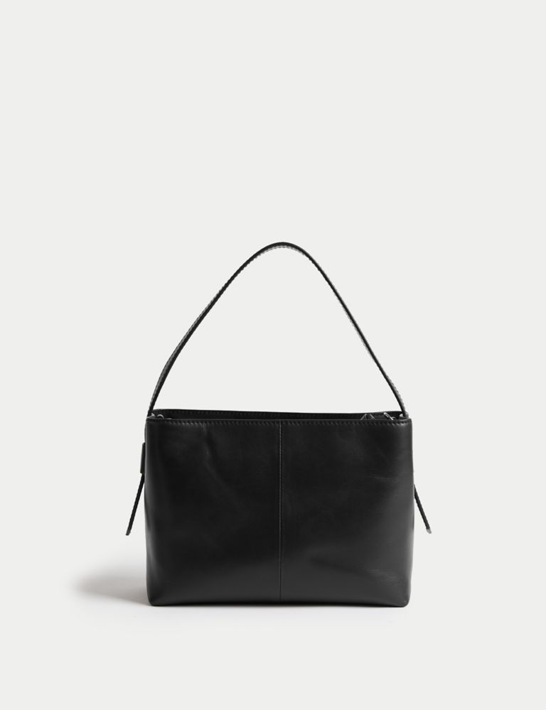 Leather Top Handle Shoulder Bag 4 of 5