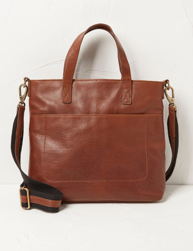 Fat face large leather sale tote bag