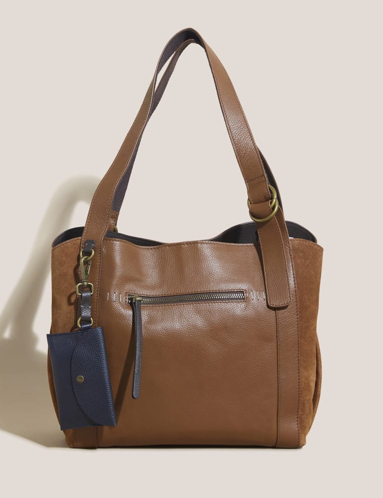 Leather Tote Bag, M&S Collection