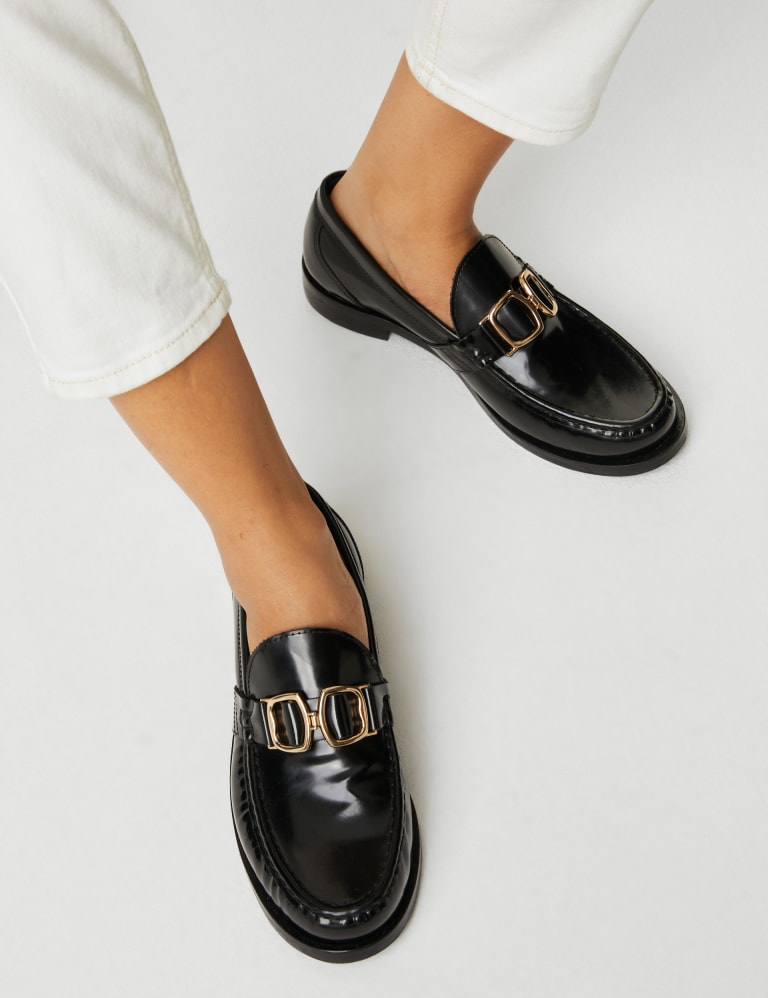 M&s ladies flat top shoes