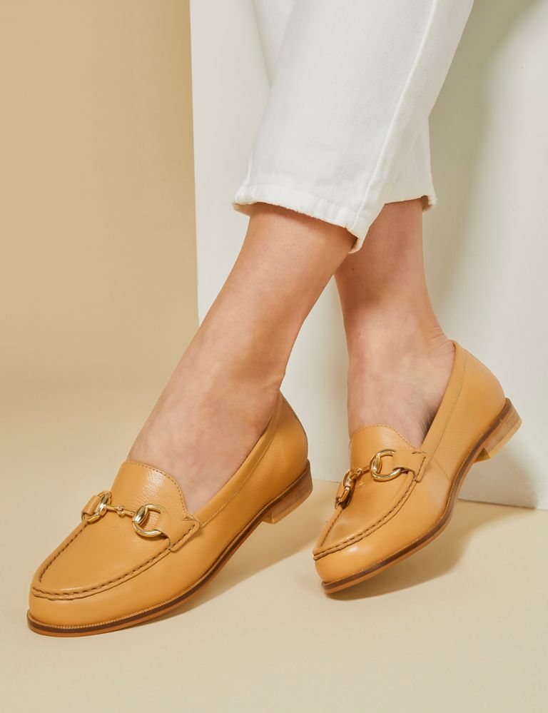 Leather Trim Slip On Loafers 4 of 8
