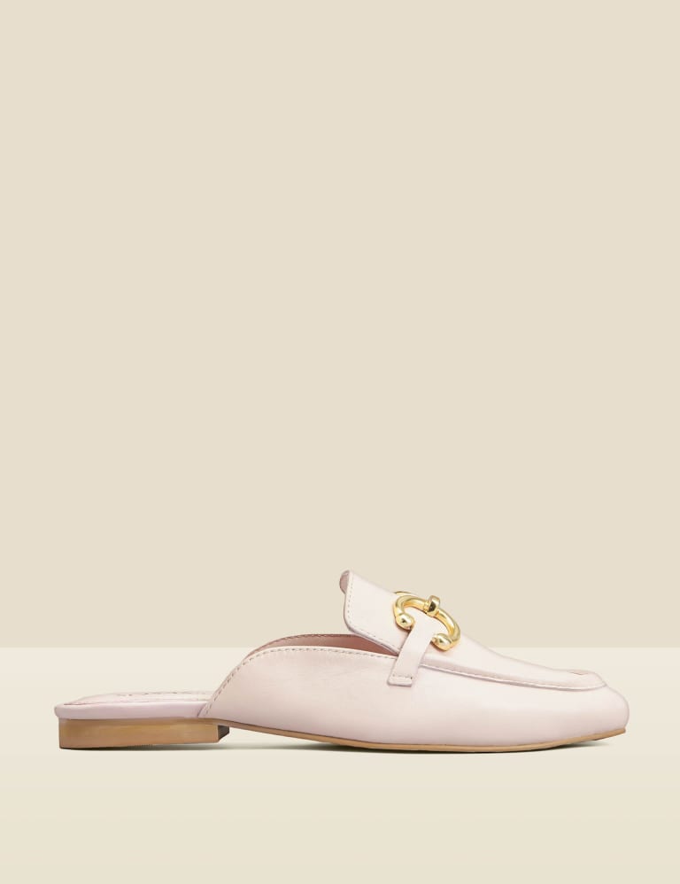 Pink slip on mules discount