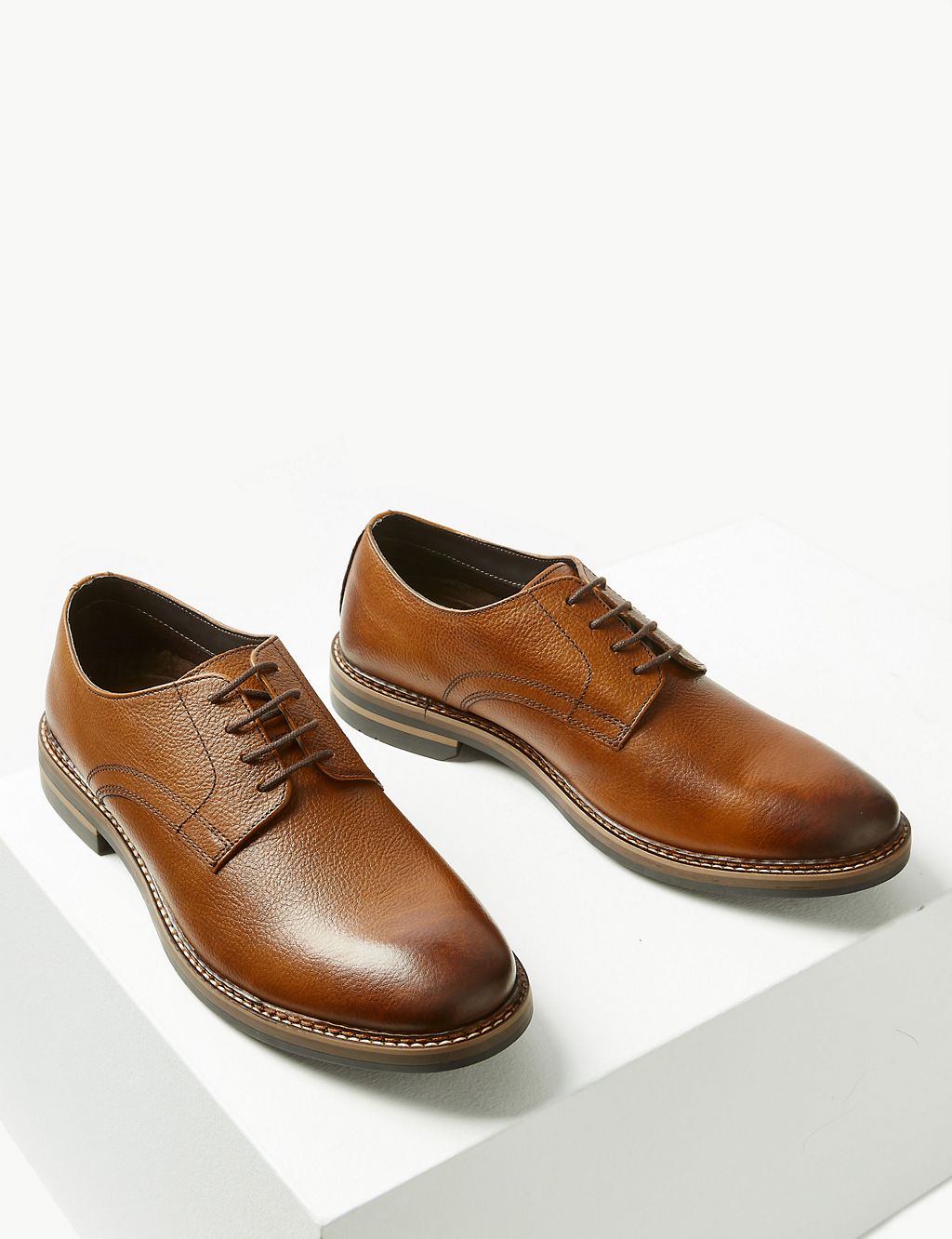 Leather Trisole Lace-up Derby Shoes 2 of 6