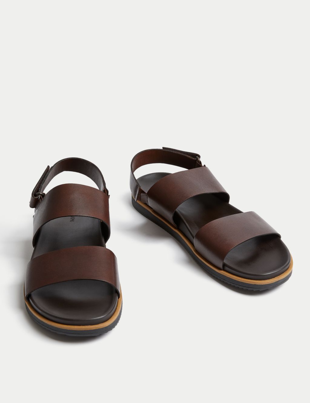 Leather Two Strap Sandals 1 of 5