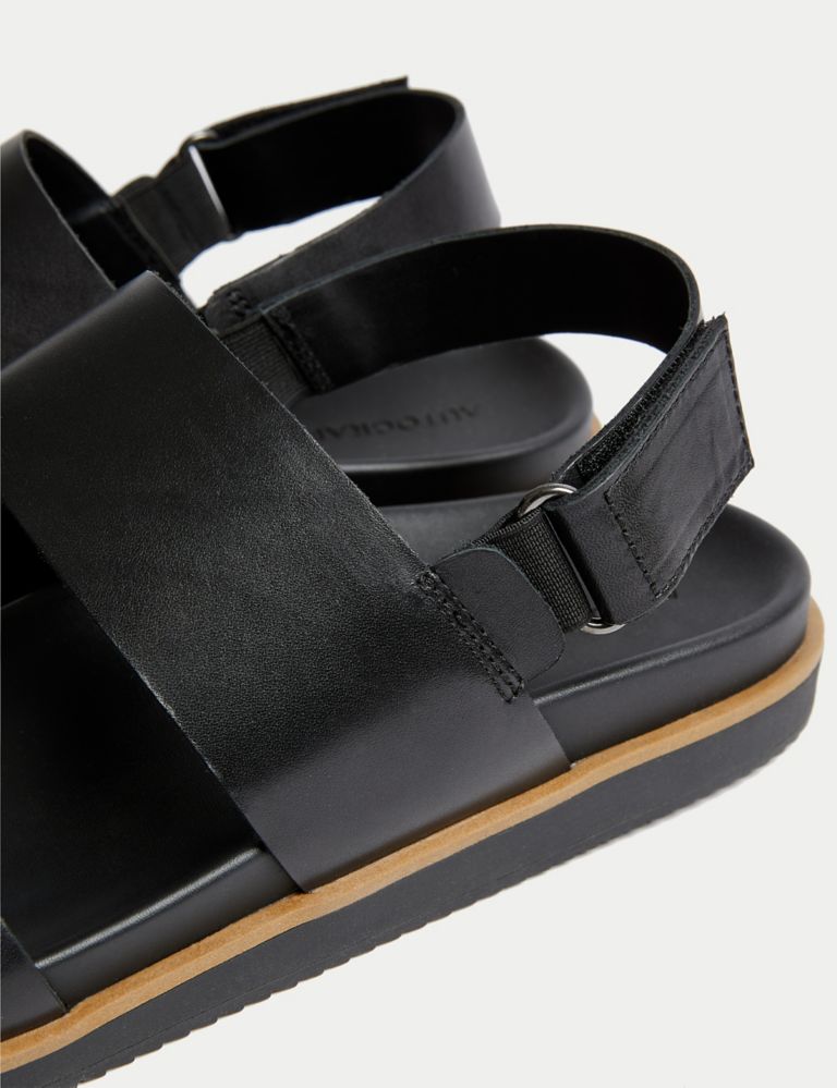 Leather Two Strap Sandals 3 of 5