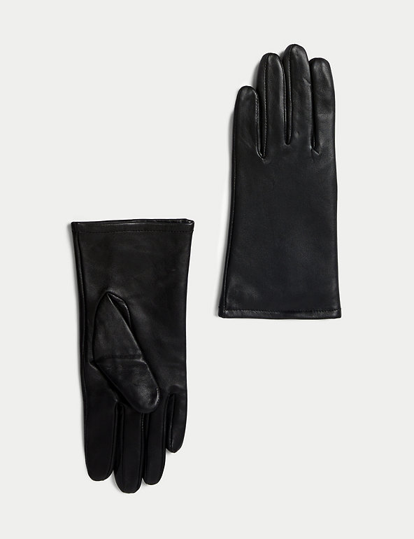 Leather Warm Lined Gloves Image 1 of 1
