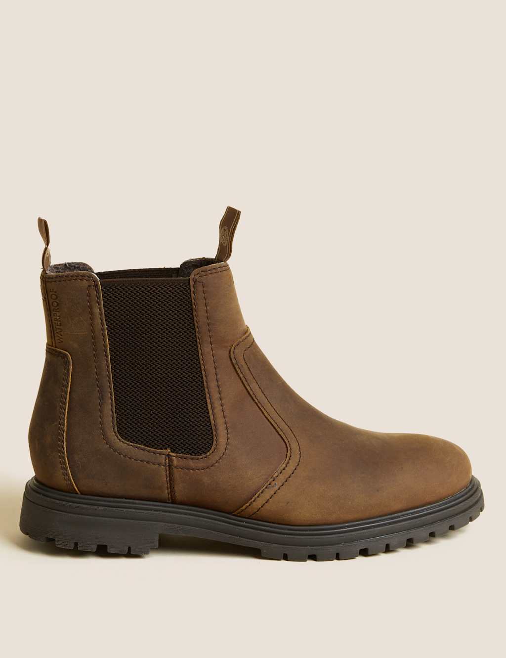 Leather Waterproof Chelsea Boots 1 of 4