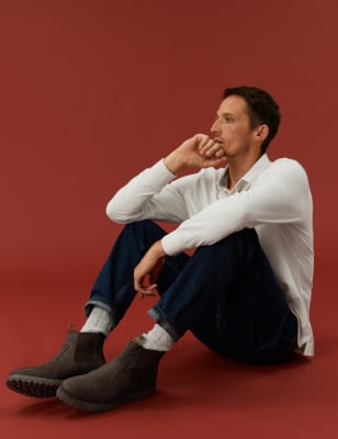 leather ankle boots marks and spencer