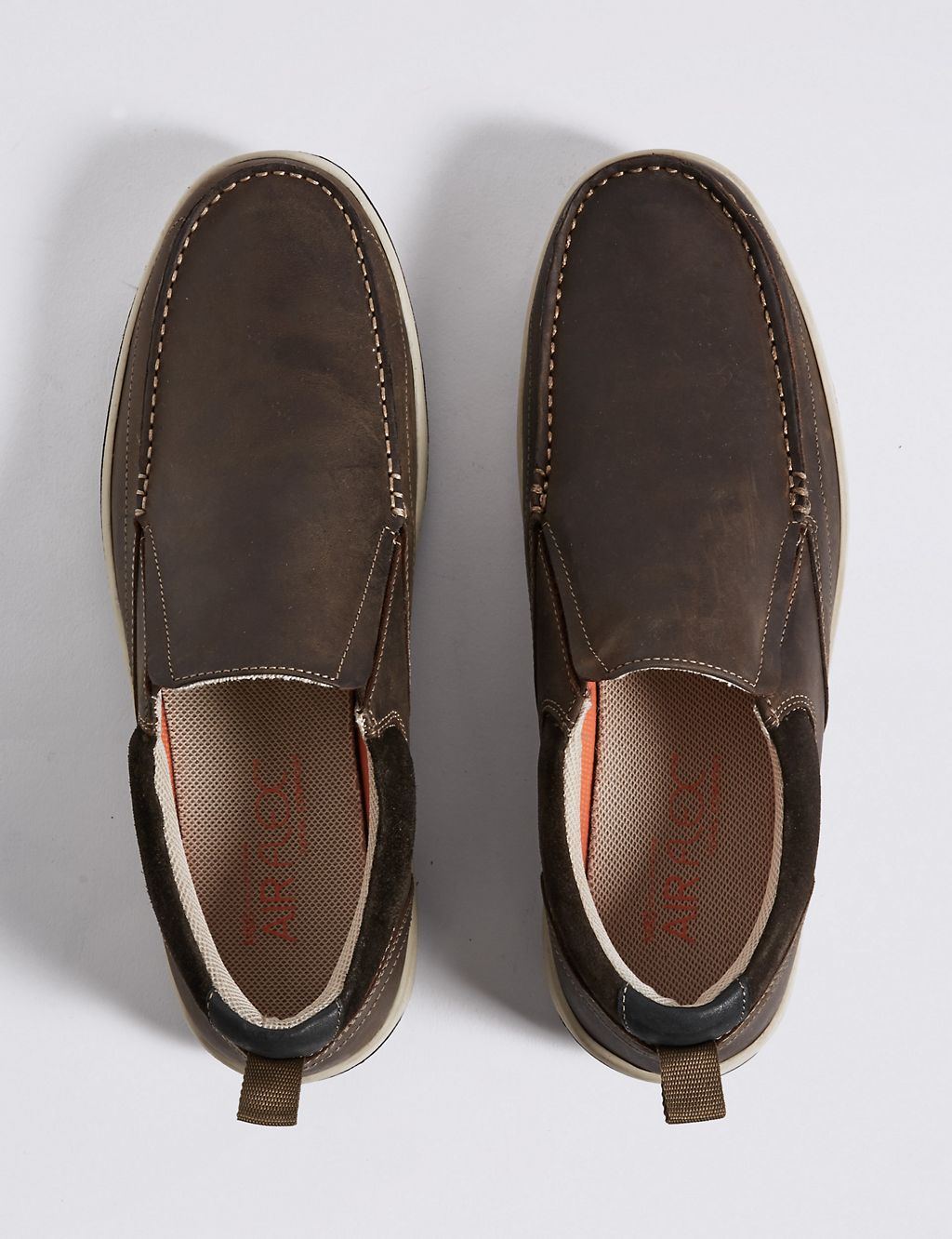 Leather Waxy Slip-on Shoes with Airflex™ 4 of 6