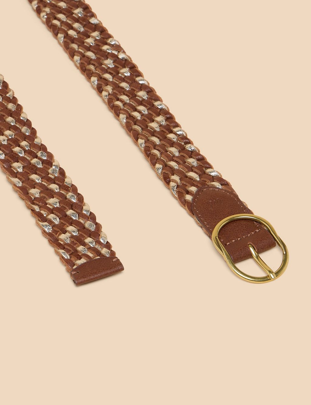 Leather Weave Jeans Belt 2 of 3