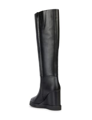 Flatform knee high on sale boots