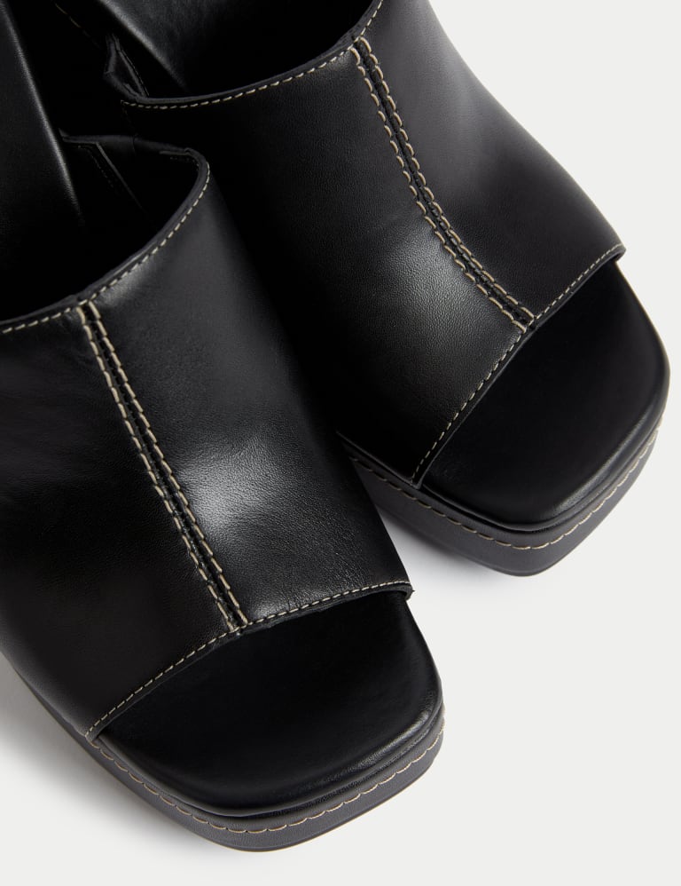 M&s black mules sale