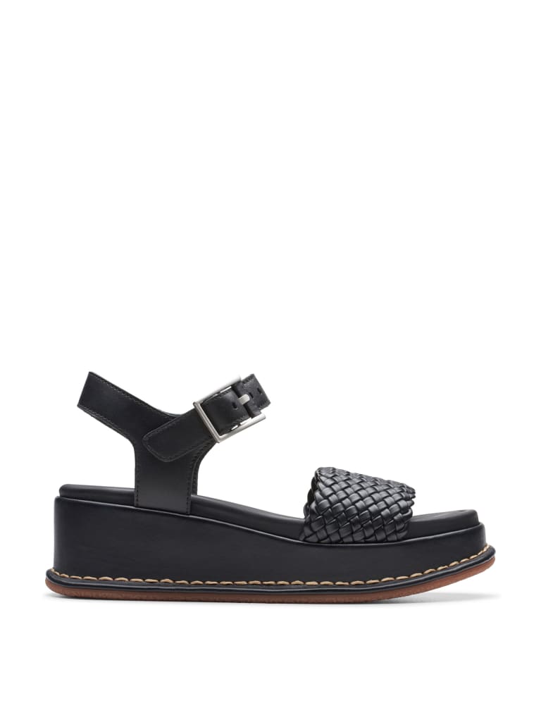 Leather Wedge Sandals 1 of 6