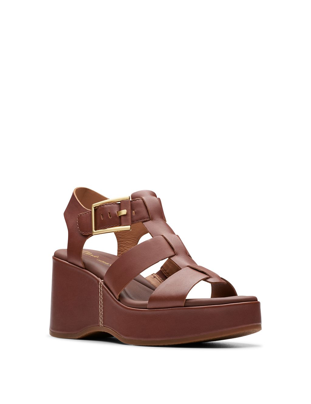Leather Wedge Sandals 2 of 6