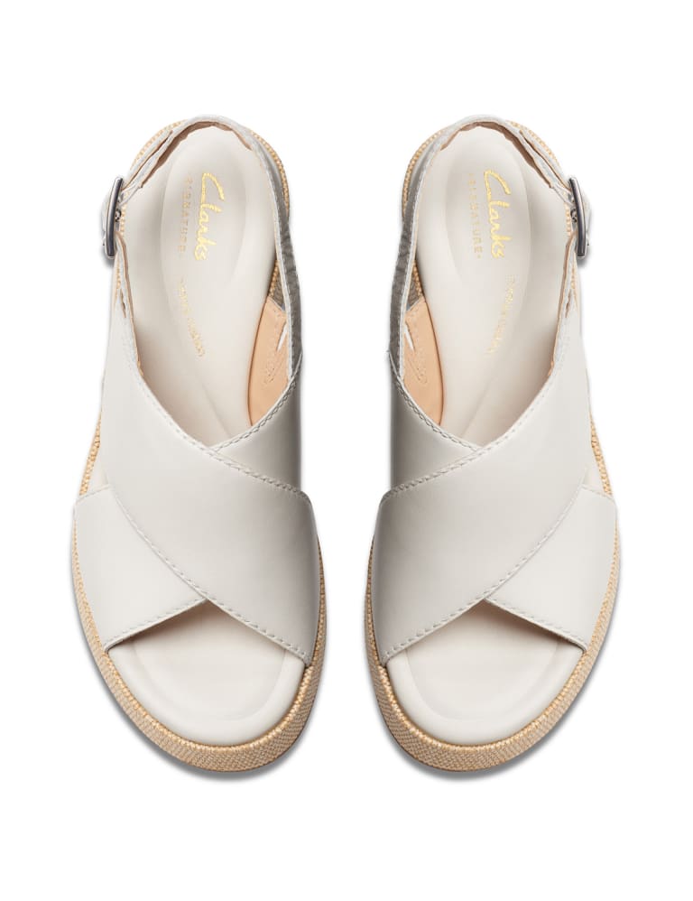 Leather Wedge Sandals