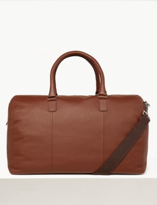 Leather Weekend Bag M S Collection M S