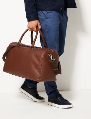 Marks and spencer mens leather holdall new arrivals