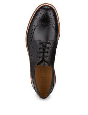 Leather Welted Brogue Shoes Image 2 of 5