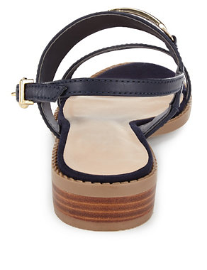 Leather Wide Fit Snaffle Sandals Image 2 of 4