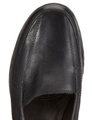 Leather Wide Fit Stitched Shoes | Footglove™ | M&S