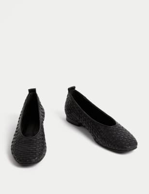 Basket weave best sale flat shoes