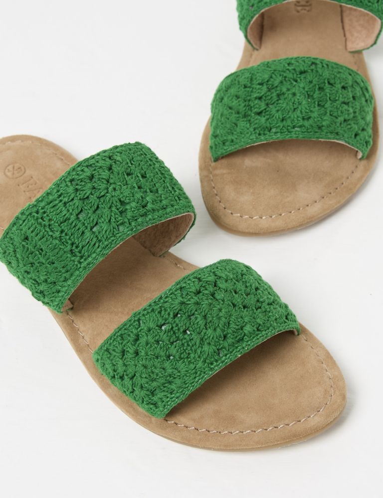 Leather Woven Sliders 3 of 3