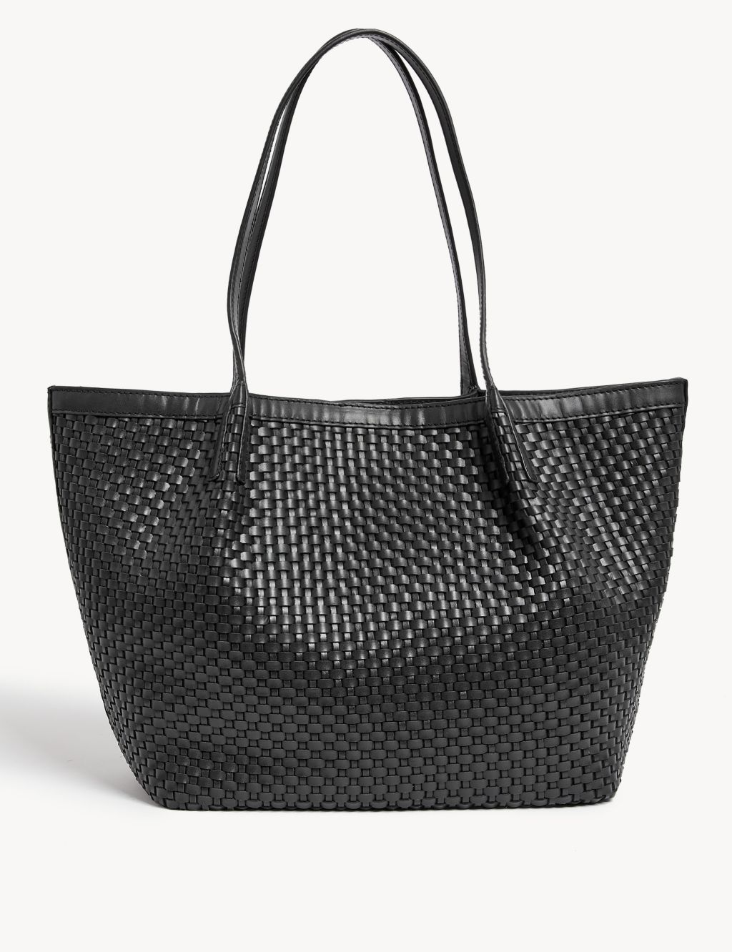 Leather Woven Tote Bag | M&S Collection | M&S