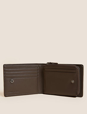 Leather Zip Bi-Fold Cardsafe™ Wallet Image 2 of 4