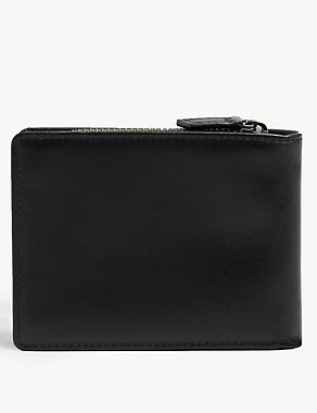 Leather Zip Bi-Fold Cardsafe™ Wallet Image 2 of 3