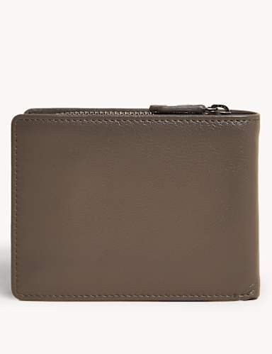 Leather Zip Bi-Fold Cardsafe™ Wallet 3 of 5