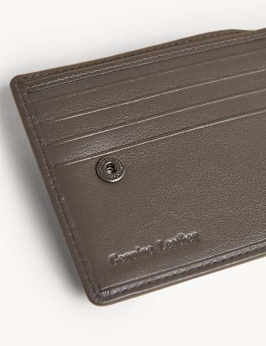 Leather Zip Bi-Fold Cardsafe™ Wallet 4 of 5