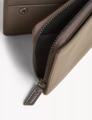 Leather Zip Bi-Fold Cardsafe™ Wallet 5 of 5