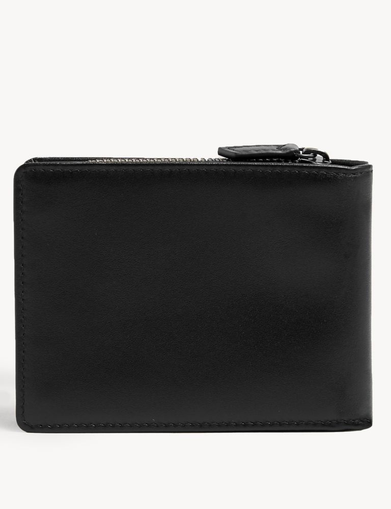 Leather Zip Bi-Fold Cardsafe™ Wallet 2 of 3