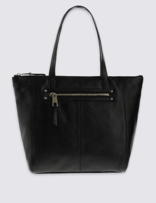 m&s handbags leather