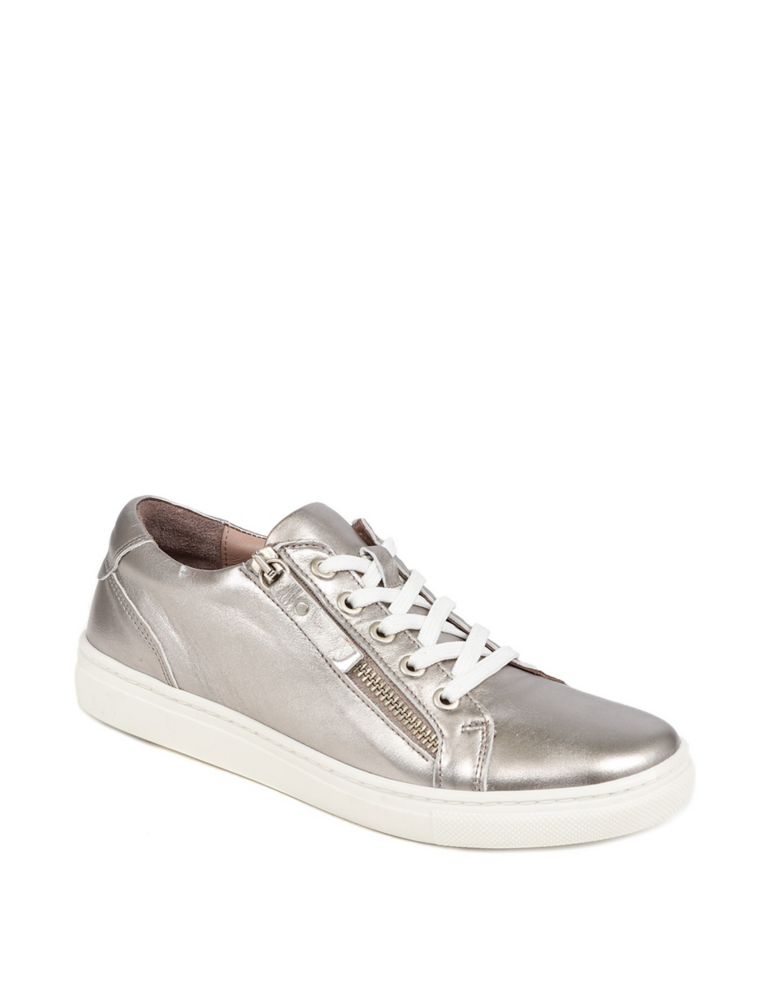 Leather Zip Up Trainers 4 of 7