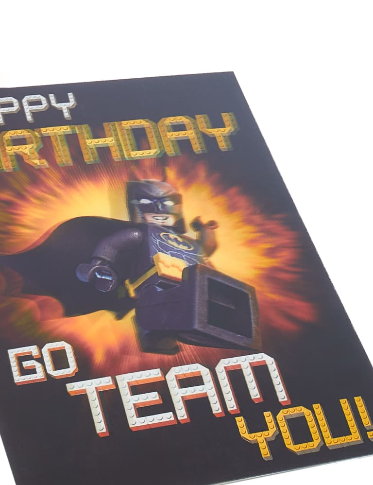 Lego batman birthday card sales