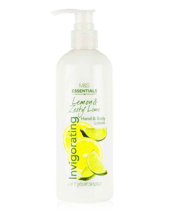 Lemon & Zasty Lime Invigorating Hand & Body Lotion 300ml Image 1 of 1