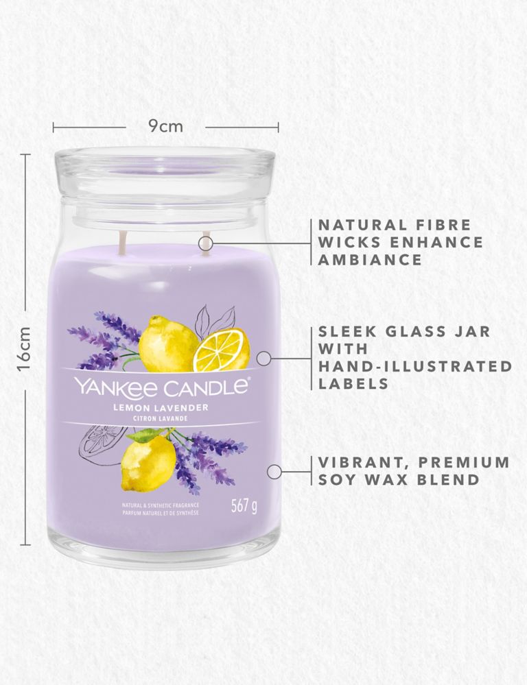Lemon Lavender Signature Large Jar Scented Candle 5 of 7