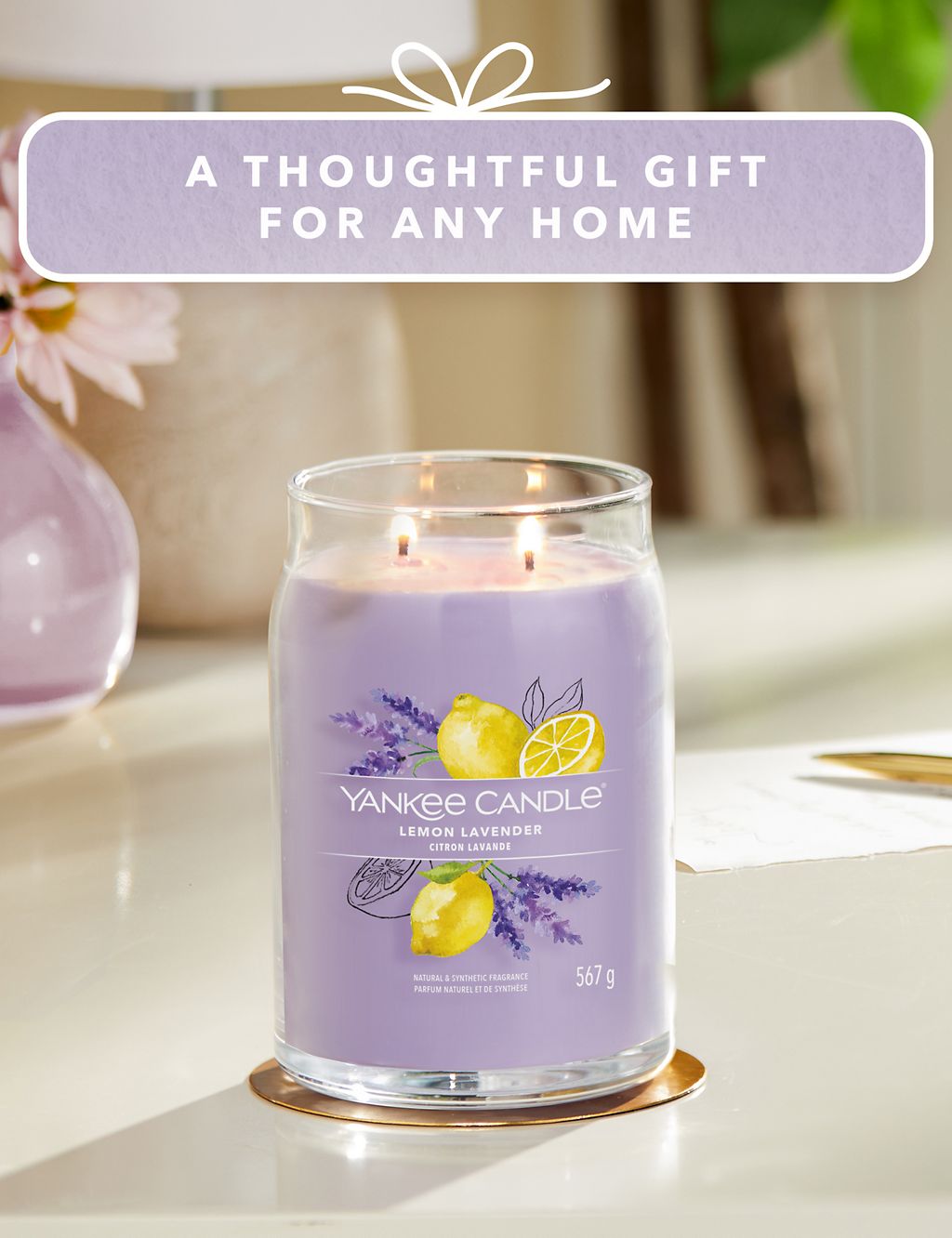 Lemon Lavender Signature Large Jar Scented Candle 4 of 7